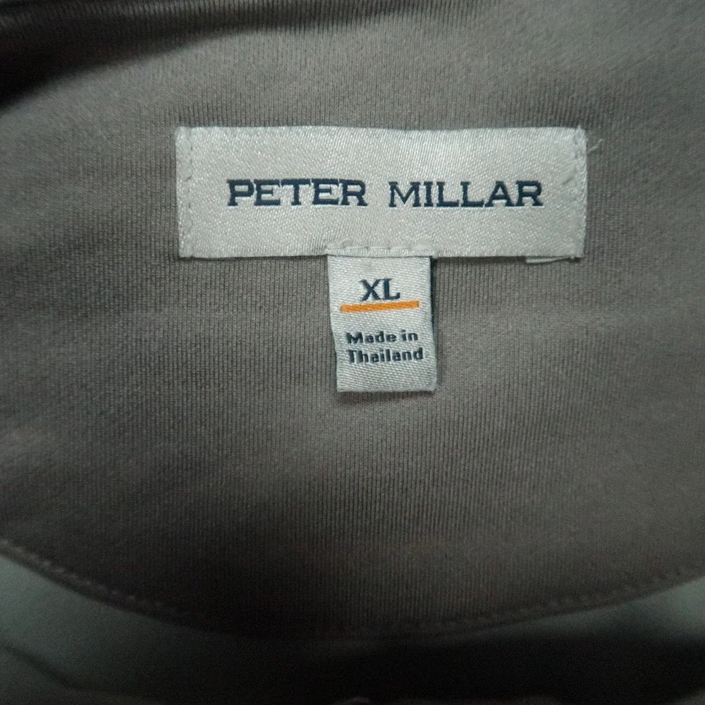 Peter Millar Pullover Mens XL Gray‎ Perth Performance Quarter Zip Golf